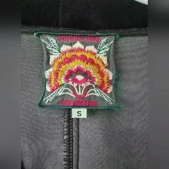 Johnny Was Matilda Button Down Dress | Royal Purple Mid-Length Duster Gown - Picture 11 of 12